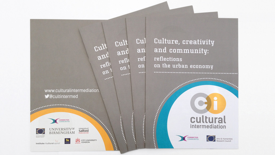 Graphic design of brochures