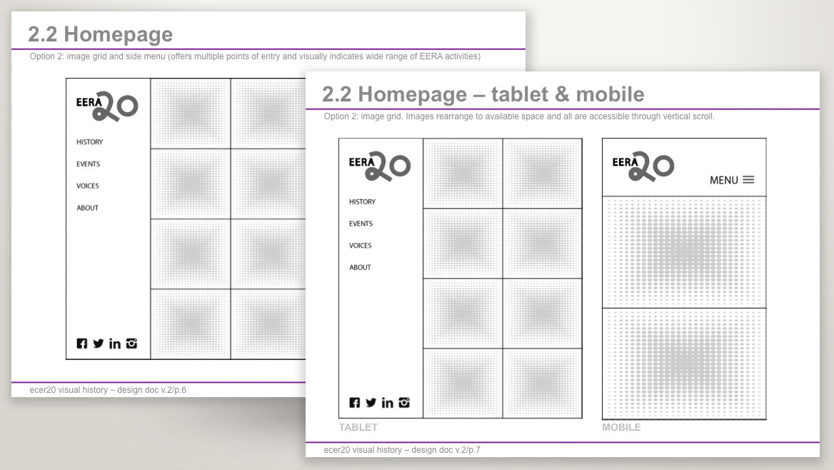 Wireframe designs