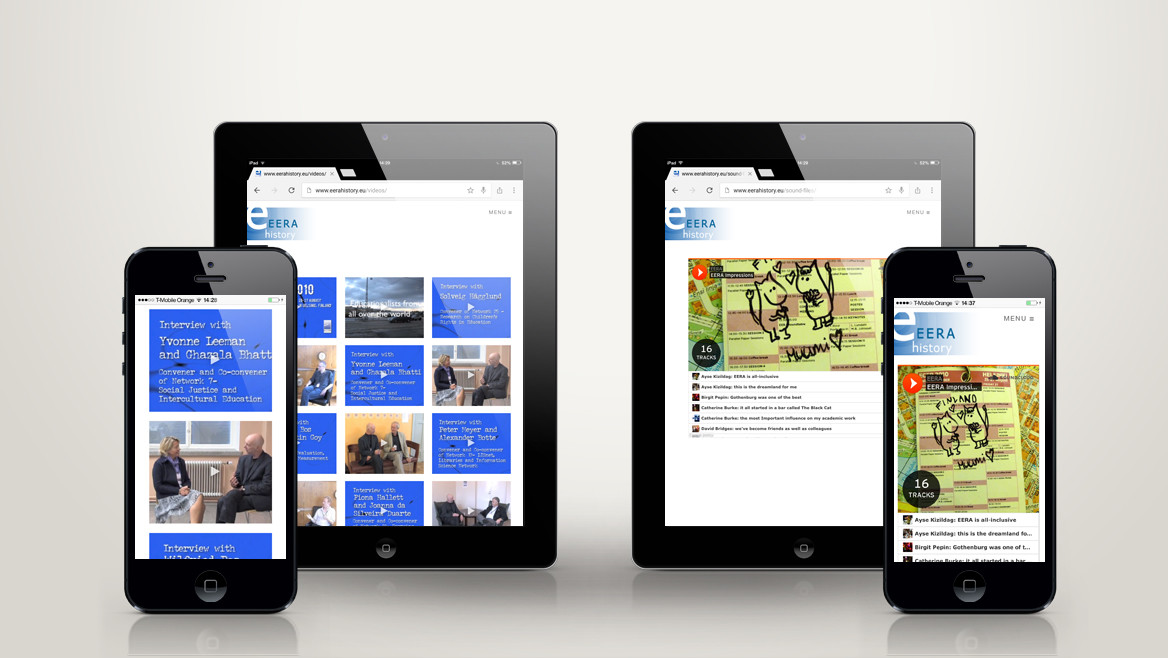 Responsive web design for images audio and video pages