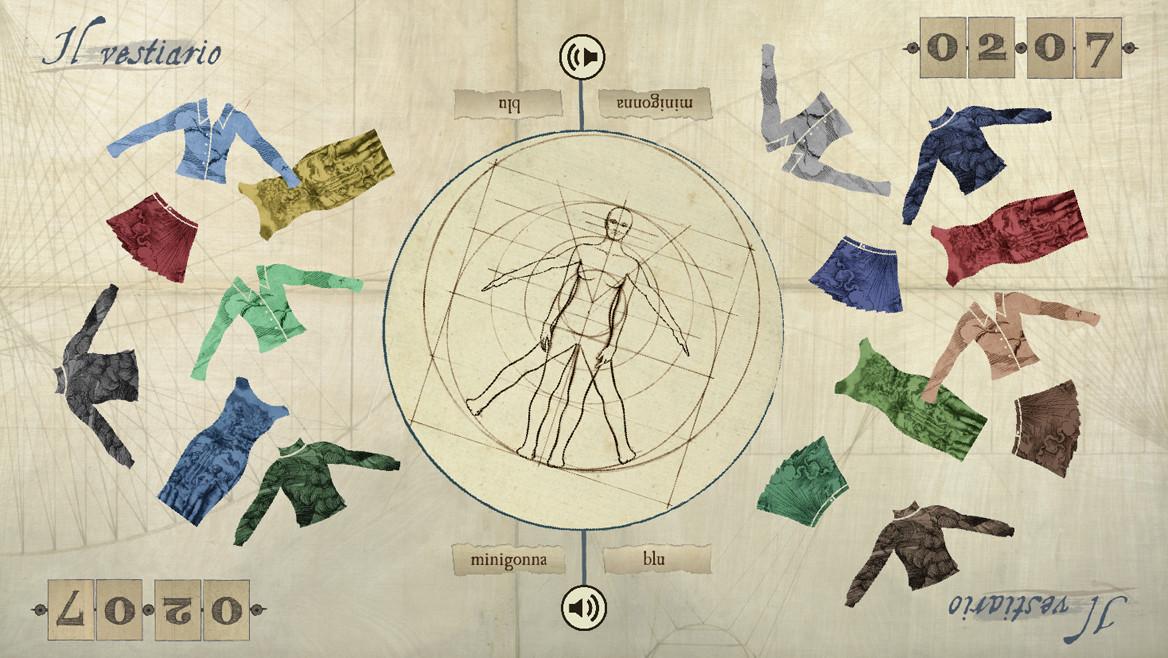 Multi-user multi-touch language learning application