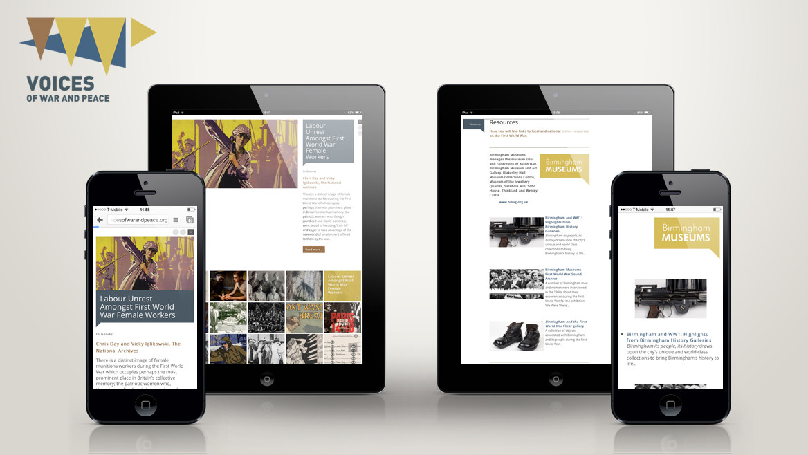 Responsive website design for mobiles and tablets